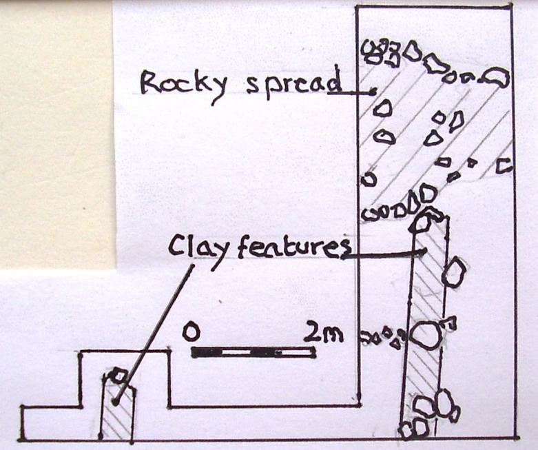 Plan of excavated area, 2018